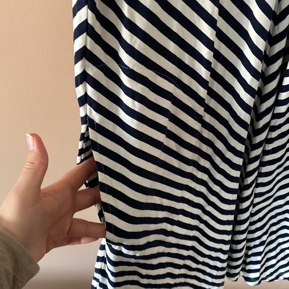 J Crew Striped Navy & White tank dress - Picture 4 of 5